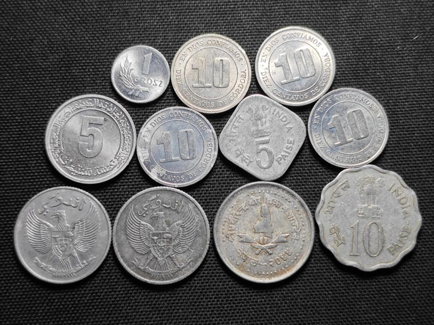 KK钱币收藏小铺  第364场  2月预留时间 周末发货  铝币一组11枚