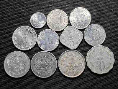 KK钱币收藏小铺  第364场  2月预留时间 周末发货 -  铝币一组11枚