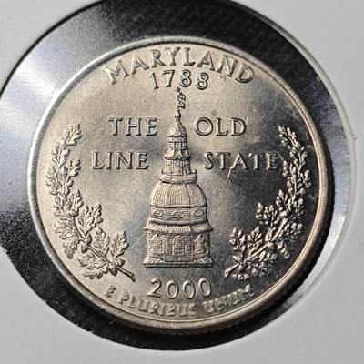 KK钱币收藏小铺  第364场  2月预留时间 周末发货 -  美国25分纪念币 好品