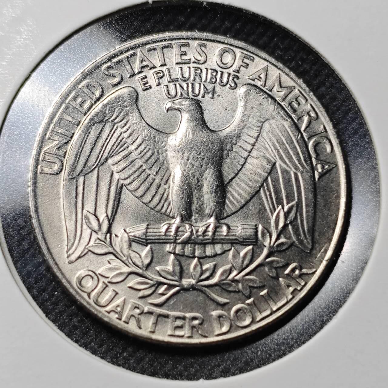 KK钱币收藏小铺  第364场  2月预留时间 周末发货  1990美国25分 好品