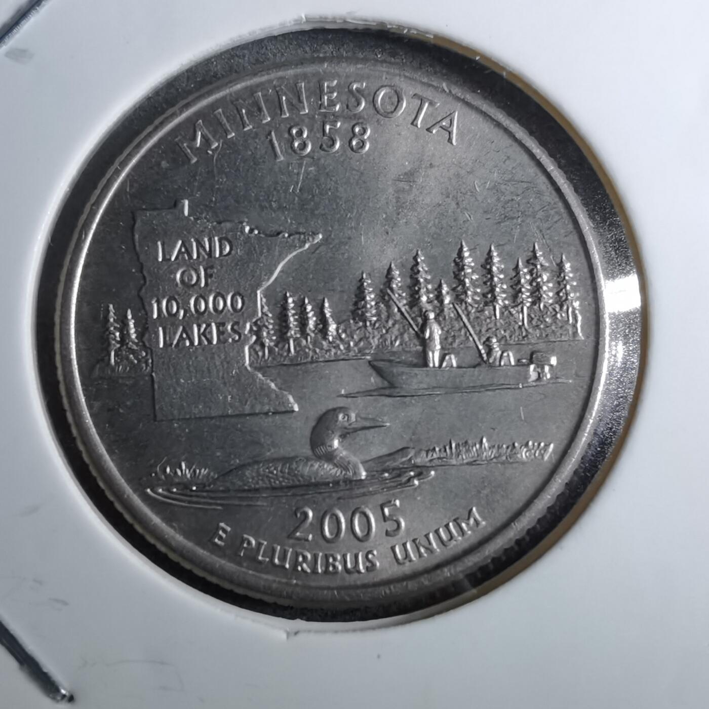 沼泽如烟--第891场 美国2005年25分纪念币