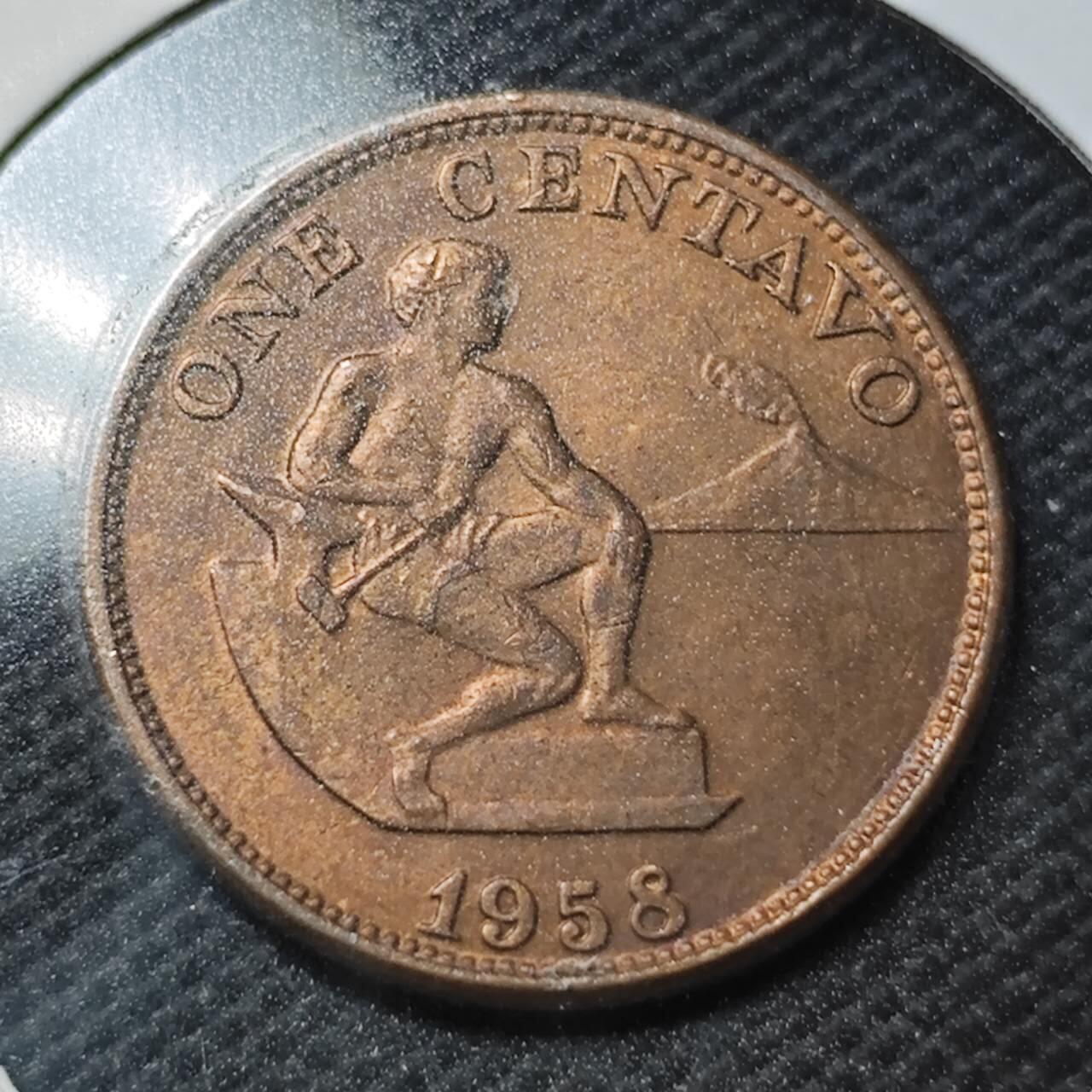 KK钱币收藏小铺  第363场  2月预留时间 周末发货 1958 菲律宾5分铜币