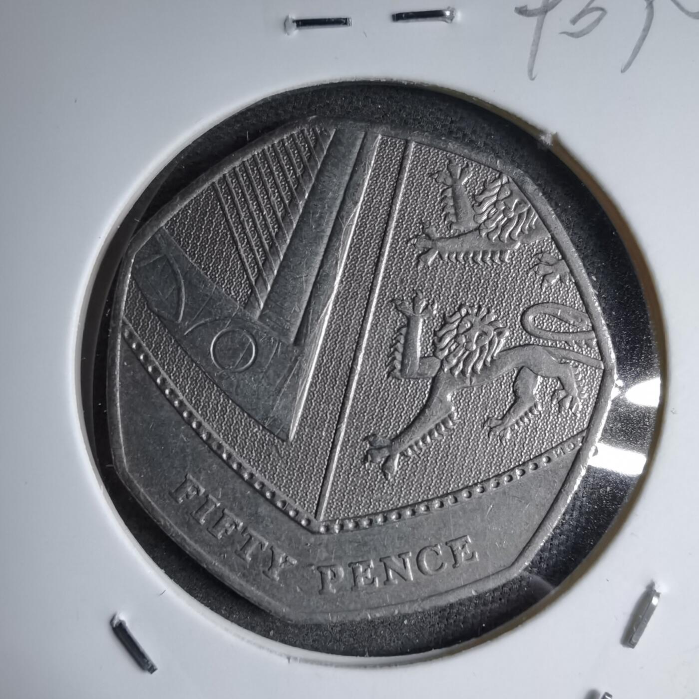 沼泽如烟--第890场 英国2008年50便士