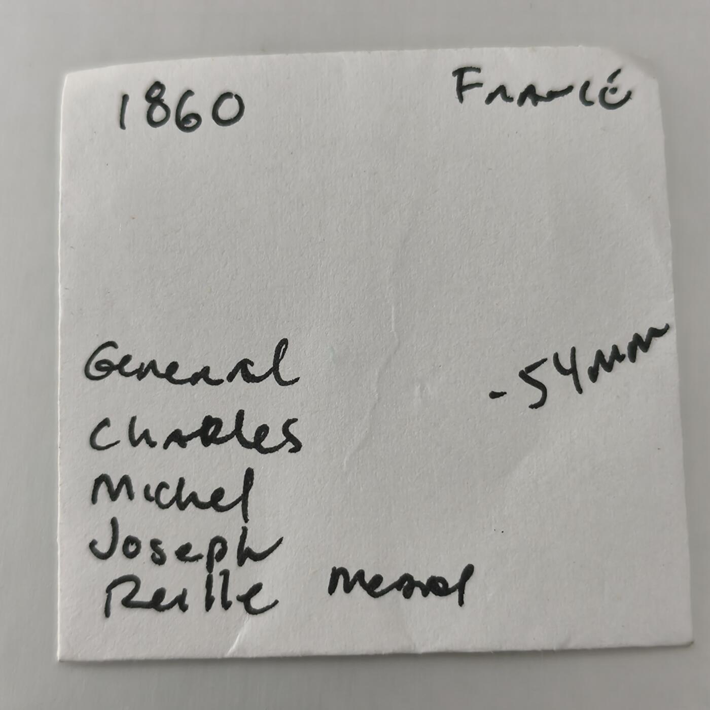 老蟹的宝藏🏴‍☠️ III 法国1860年夏尔约瑟夫将军纪念铜章-54mm