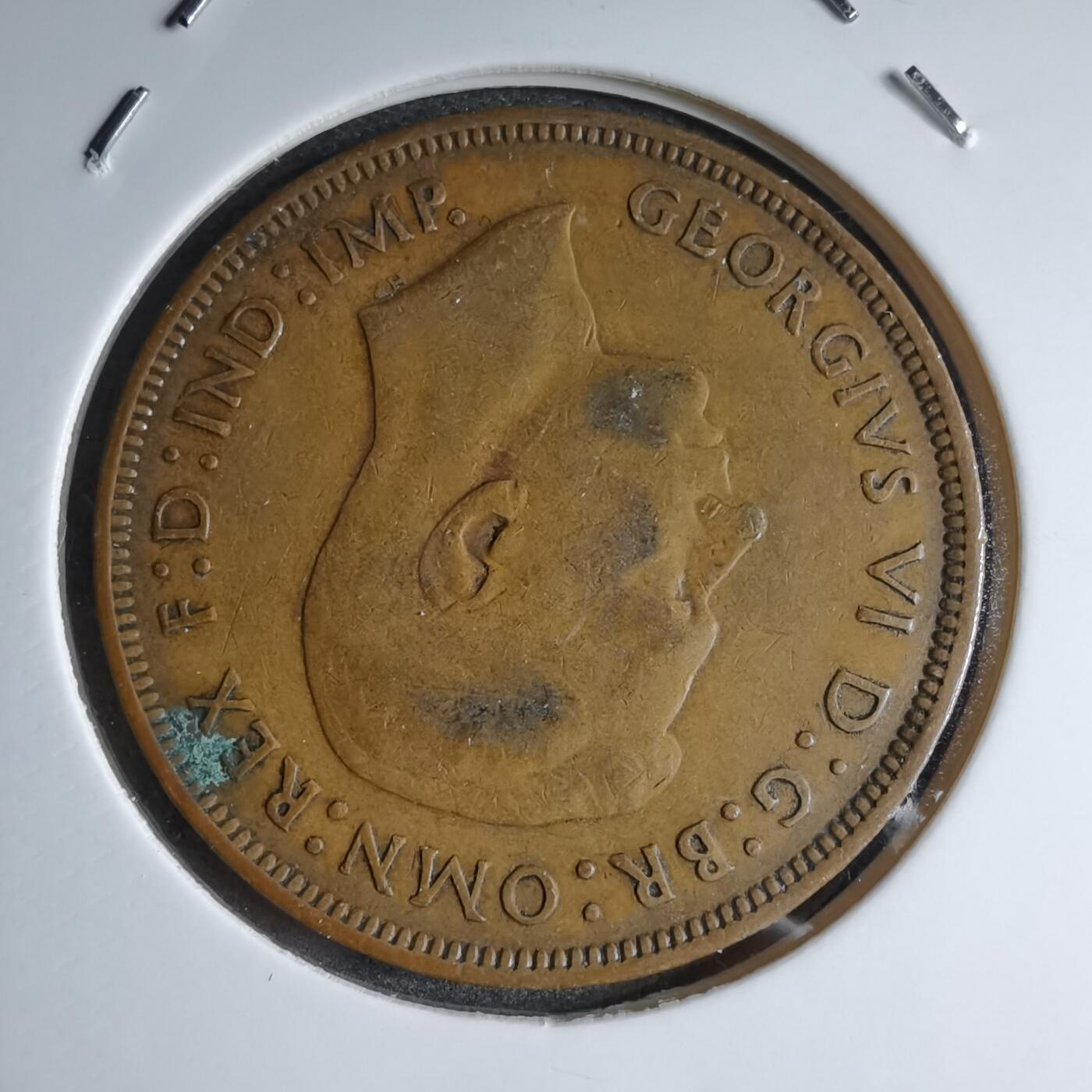 沼泽如烟--第890场 英国1945年1便士