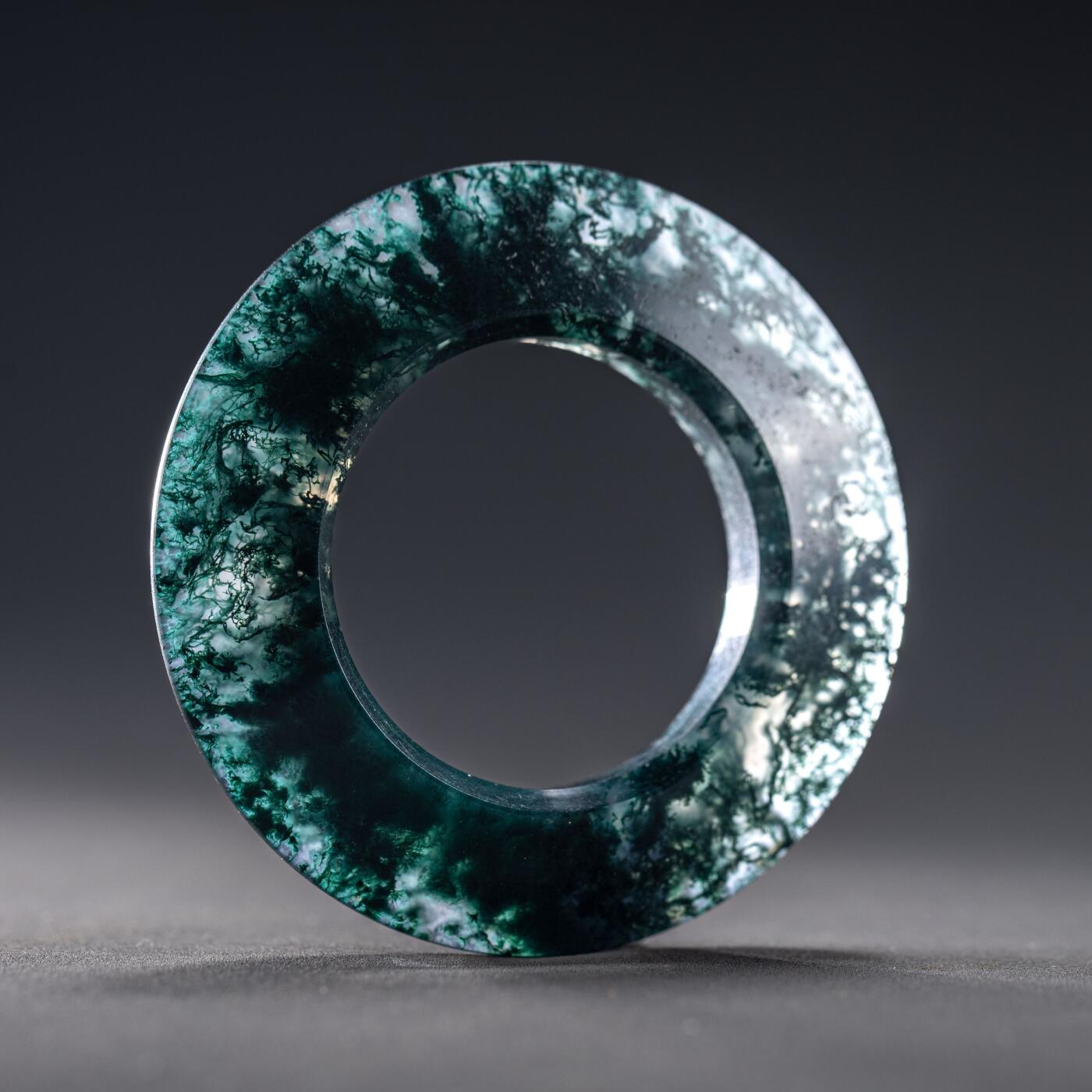 日本大阪雅和auction 2025金秋競賣會第一期 戰國 水草瑪瑙環 尺寸:D:5.5cm