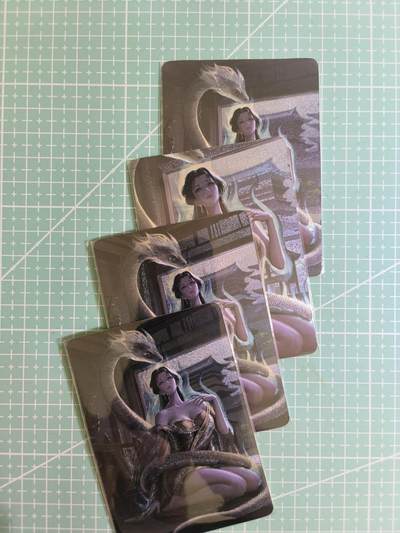 C先生卡牌 第15期 元集纪·刷子签·罐儿签·毒瘤签(持续收拍品中...) - 【粗闪】墨婉文化《十二生肖》巳蛇 双服饰+近景+艺术 4张