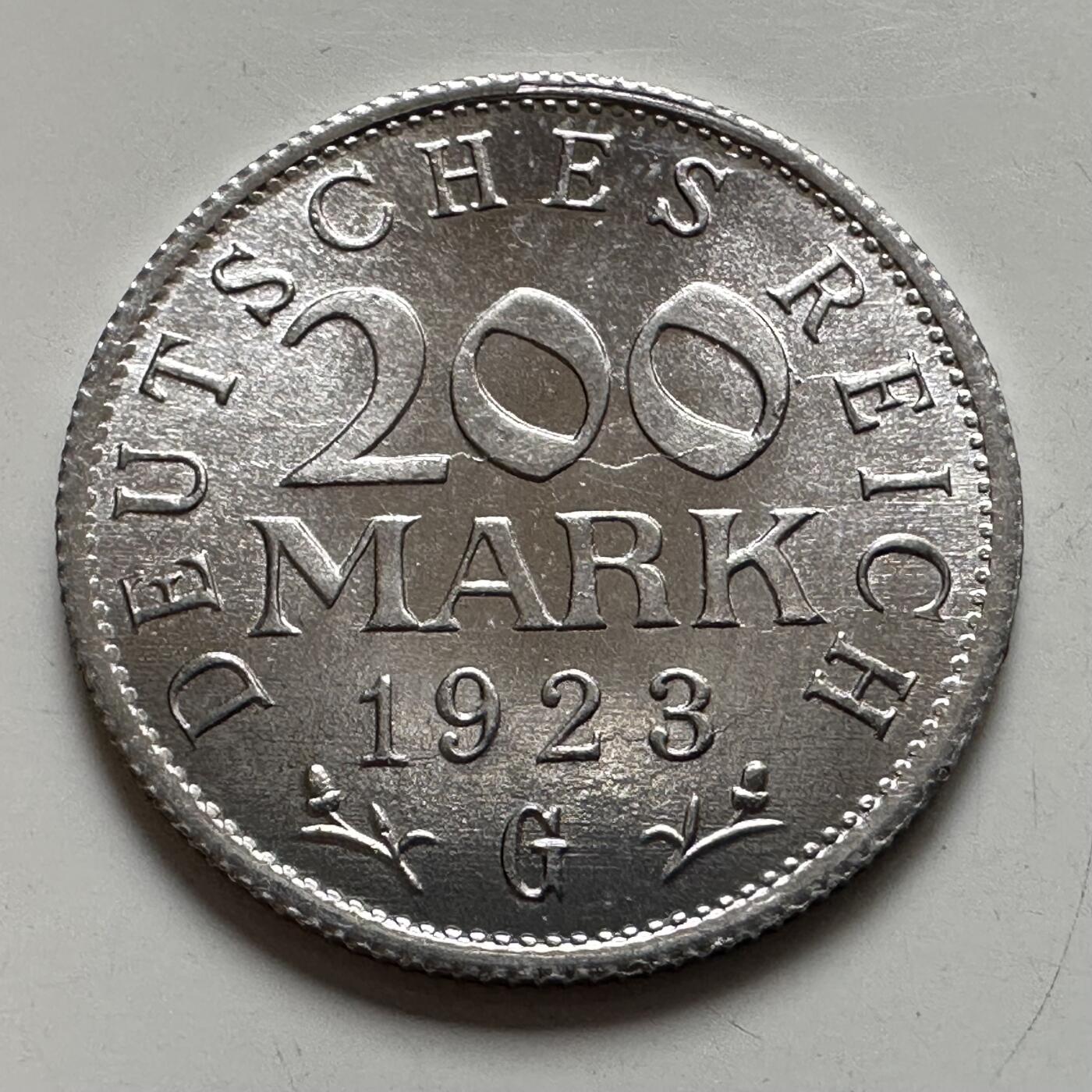 🌹外币初藏🌹🐯2025年第123场  每周二四六晚8️⃣点 接代拍 德国1923年200马克