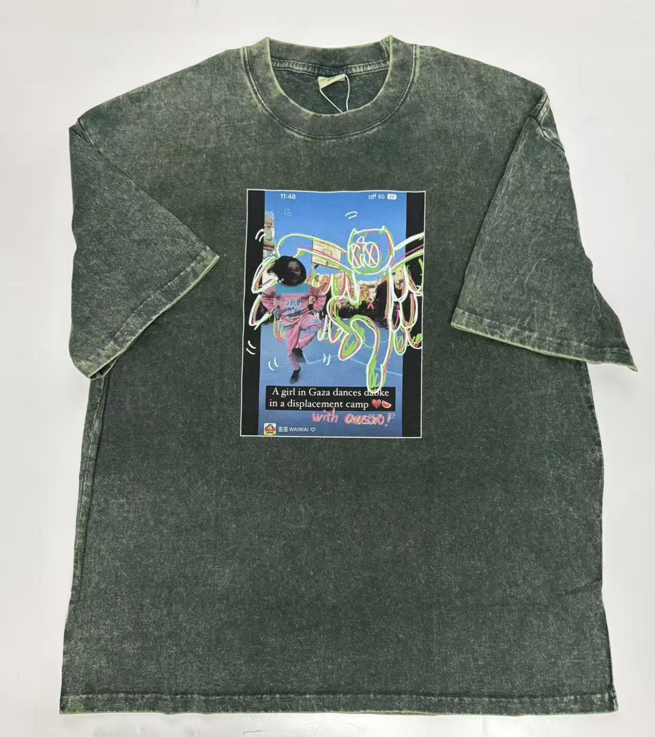 零元拍：艺术家 WAIWAI  OWSON 品牌260克重磅潮流Oversize T恤L码拍品为L码，颜色以实物为准