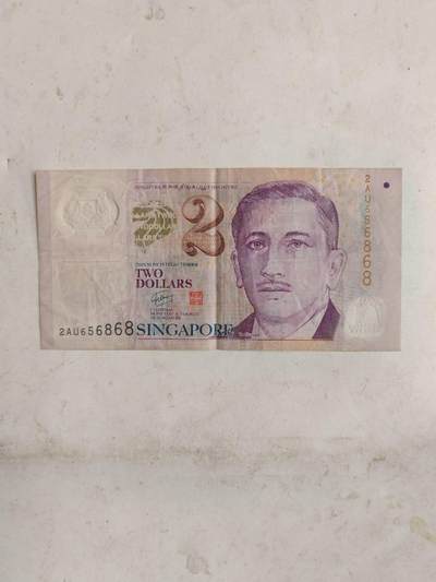 外币 - 新加坡2元好品相