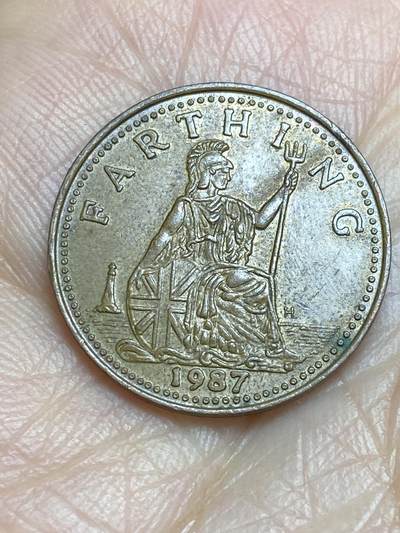 2025年第一百二十二场(总第一百四十八场）外国好品散币(免佣金) - 英国🇬🇧1987年1法新代币(英国什罗普郡铁桥峡谷博物馆代币)