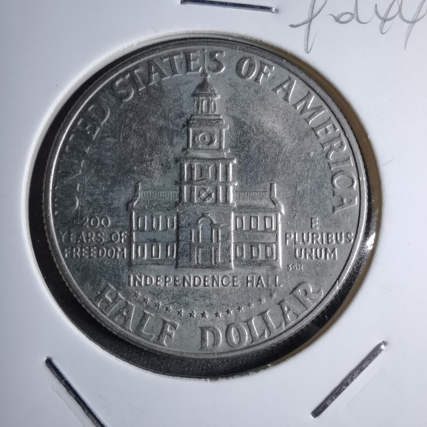 沼泽如烟--第890场 美国1976年半美元纪念币