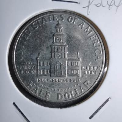 沼泽如烟--第890场 - 美国1976年半美元纪念币