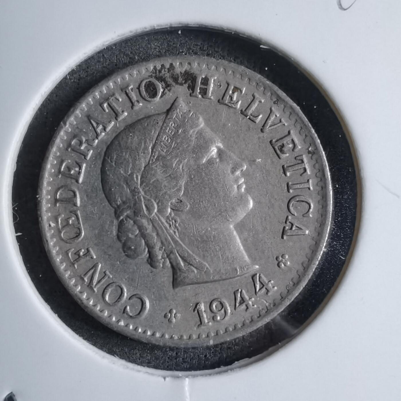 沼泽如烟--第890场 瑞士1944年五分