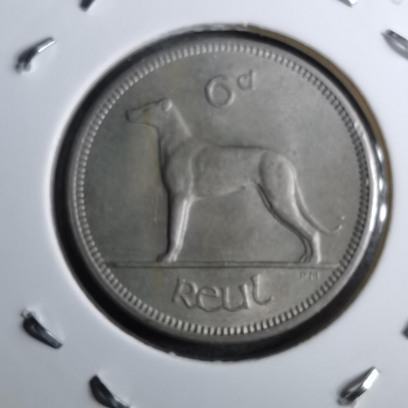 沼泽如烟--第891场 爱尔兰1967年6便士