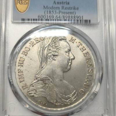 老蟹的宝藏🏴‍☠️ III - PCGS MS64 奥地利1780年1泰勒-现代后铸