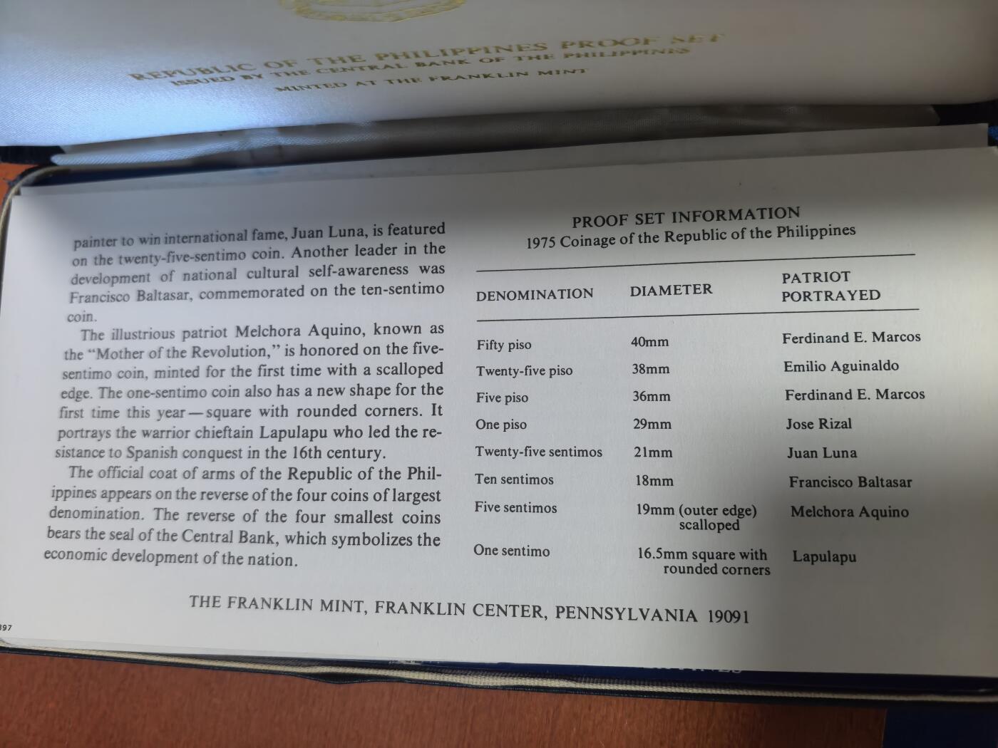 长老汇蛇年精选第七十场拍卖 1978菲律宾8枚精制币套币，盒证全，含高银50比索银币和低银25比索银币各1枚