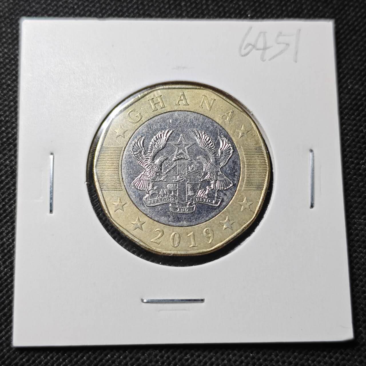 KK钱币收藏小铺  第364场  2月预留时间 周末发货 2019 加纳2塞地 少见