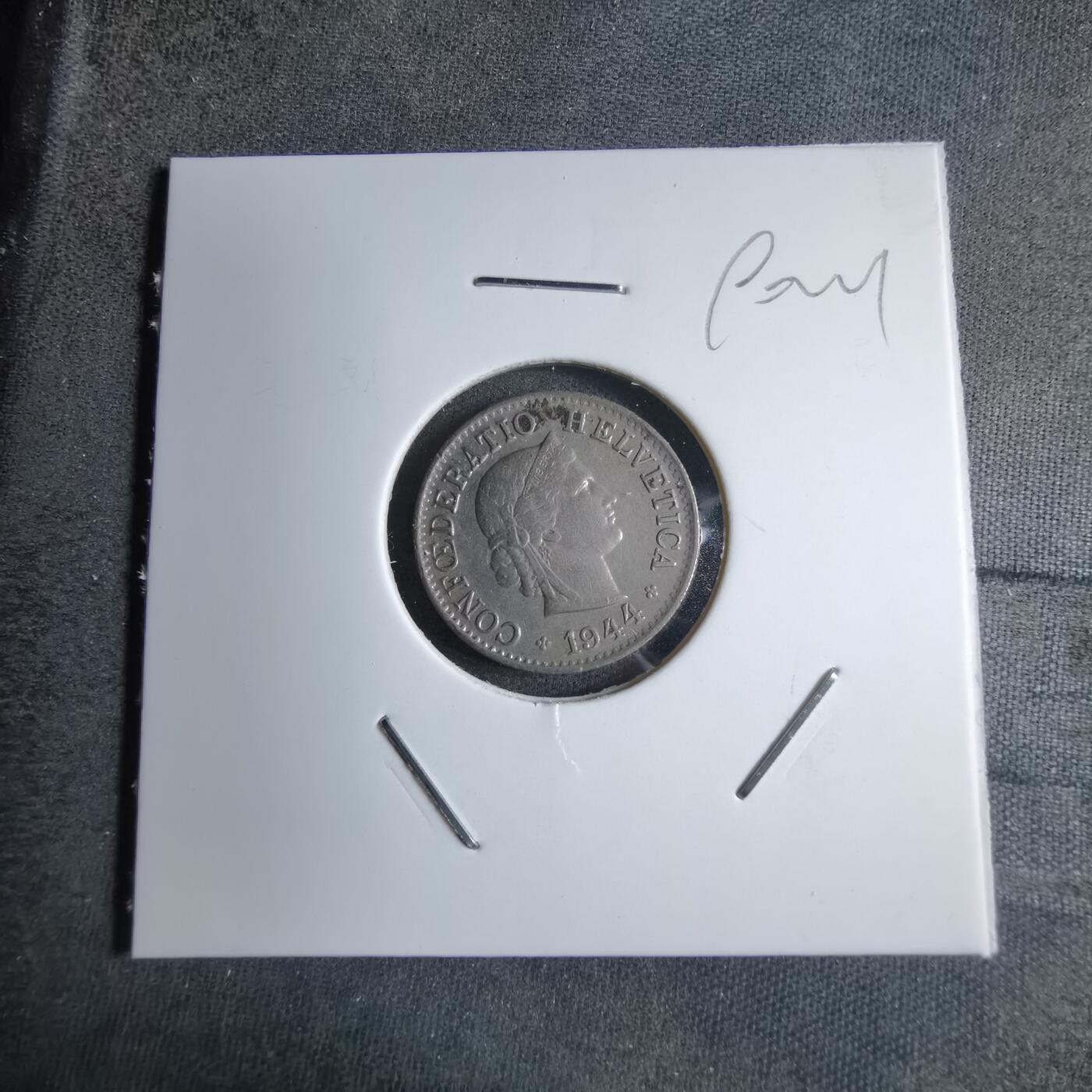 沼泽如烟--第890场 瑞士1944年五分