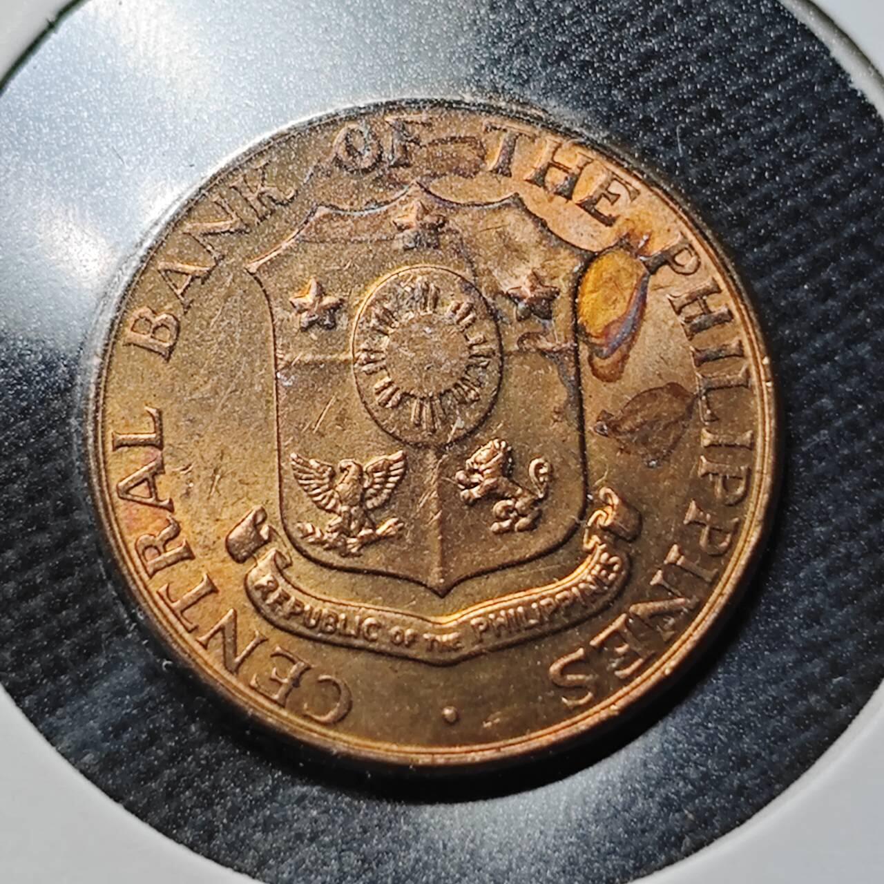 KK钱币收藏小铺  第363场  2月预留时间 周末发货 1958 菲律宾5分铜币