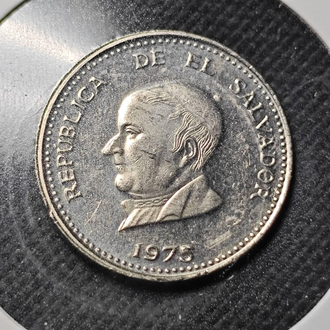 KK钱币收藏小铺  第364场  2月预留时间 周末发货  1975萨尔瓦多25分