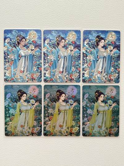 NO.14 好又多金牌大场，双11狂欢！每周一站式配齐，方便凑单！（周6晚8点截拍，卖家送拍0抽成！） - 小花瓣 中秋节日卡 粗闪+异色彩闪 3宫一套 画师：小安&老肥阳