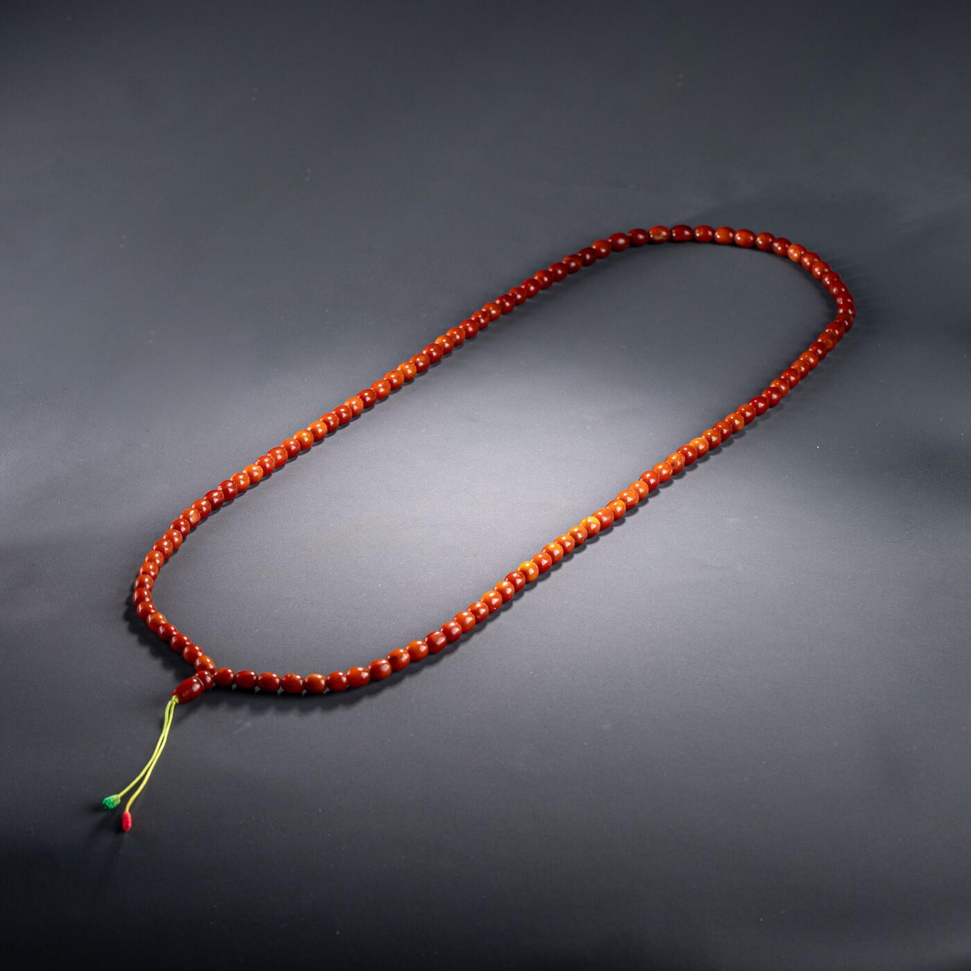 日本大阪雅和auction 2025金秋競賣會第一期 西亞蜜蠟項鏈70.2g 尺寸:L:62cm