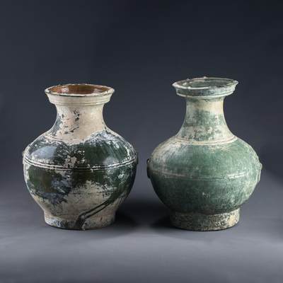 日本大阪雅和auction 2025金秋競賣會第一期 - 漢 綠釉壺 兩點 尺寸:1.D:28 H:34
2.D:27 H:35cm