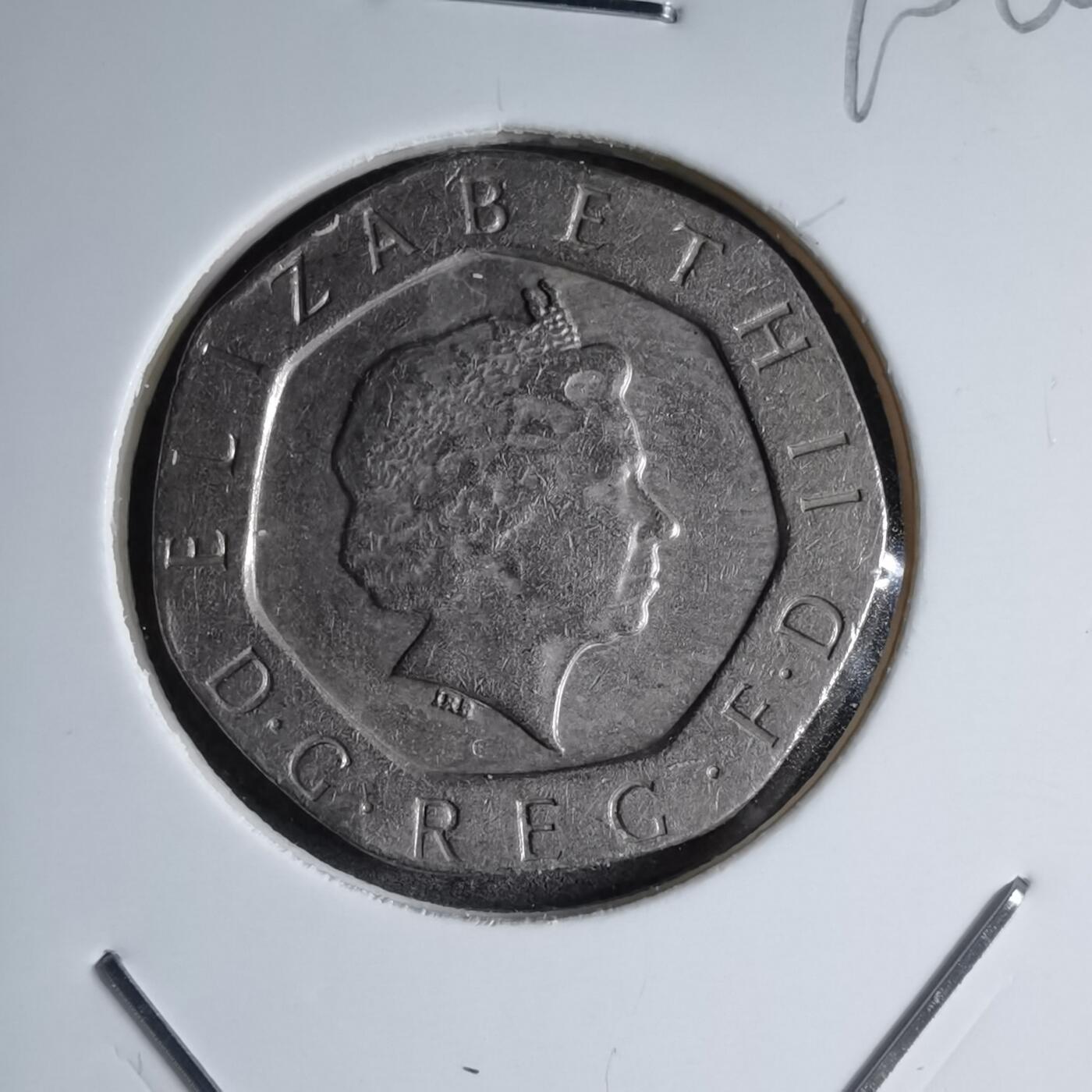 沼泽如烟--第890场 英国2003年20便士