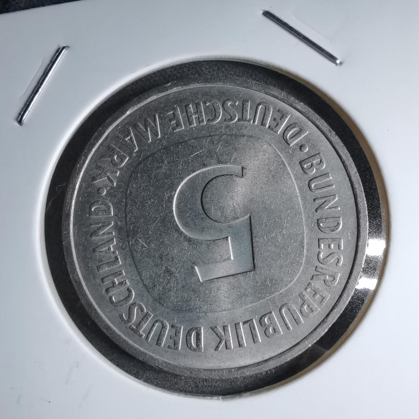 沼泽如烟--第890场 德国1977年5马克