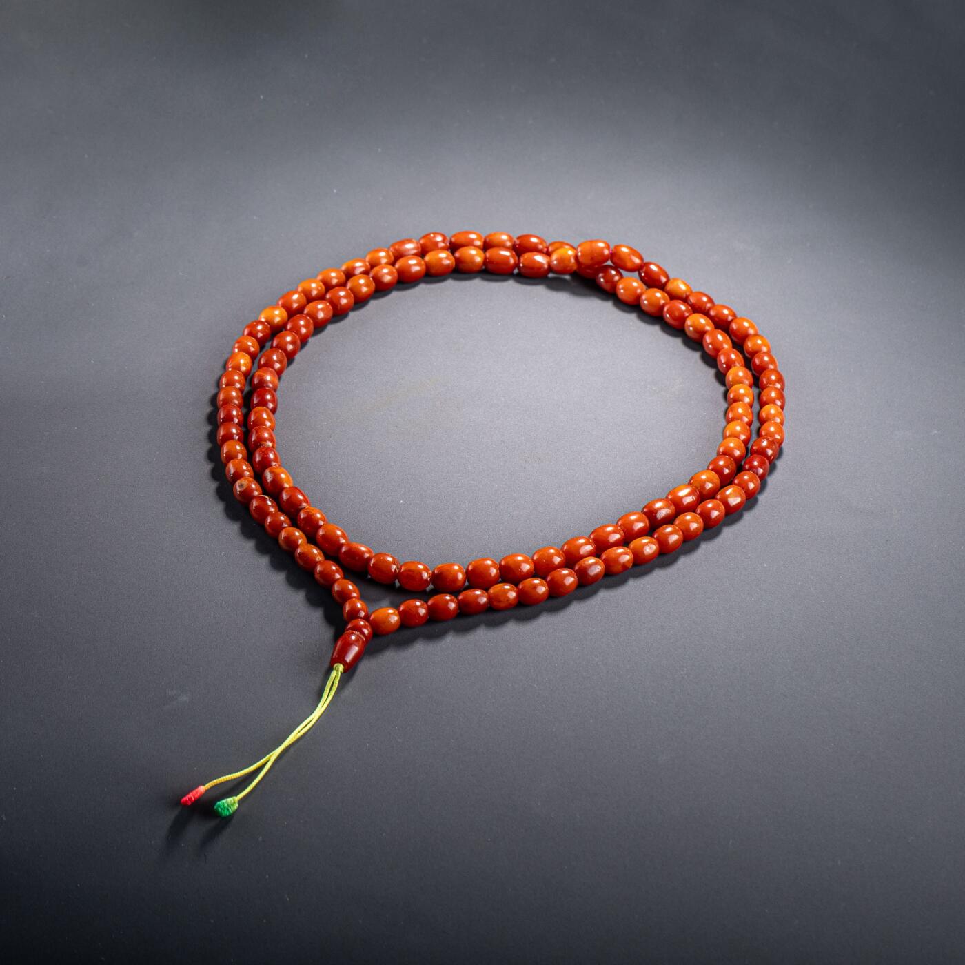 日本大阪雅和auction 2025金秋競賣會第一期 西亞蜜蠟項鏈70.2g 尺寸:L:62cm