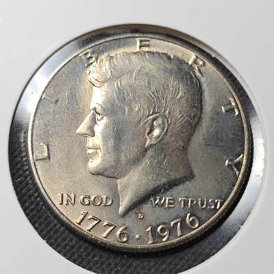 KK钱币收藏小铺  第364场  2月预留时间 周末发货 -  美国50分纪念币 建国200周年