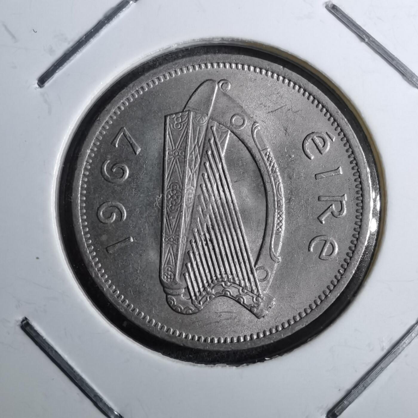 沼泽如烟--第891场 爱尔兰1967年6便士