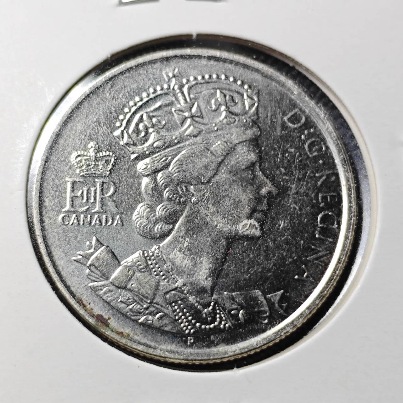 KK钱币收藏小铺  第364场  2月预留时间 周末发货  2002加拿大50分纪念币