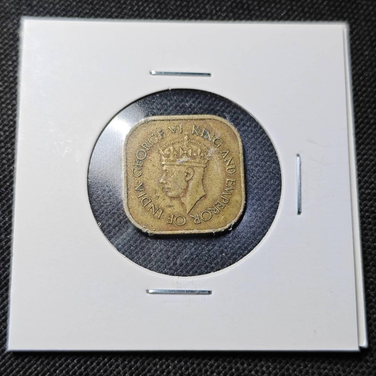 KK钱币收藏小铺  第364场  2月预留时间 周末发货  1945英属锡兰5分铜币