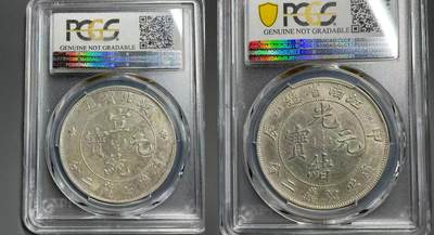 日本大阪雅和auction 2025金秋競賣會第一期 - PCGS鑒定江南省甲辰 1904 湖北 光緒 共2點 保真，/返品不可