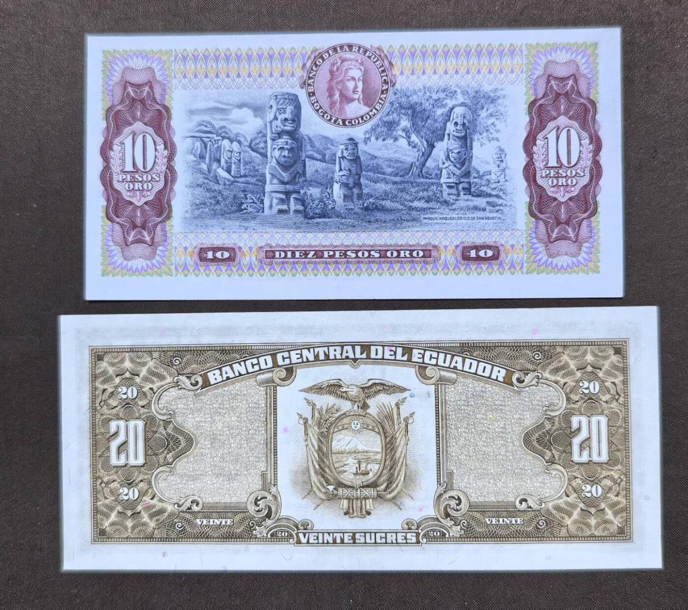 北京马甸外国币专卖第146期，外国纸币币专场，陆续上拍，欢迎关注 全新：民主刚果500法郎纸币 。马拉维50克瓦查 ，一共5张。哥伦比亚10。乌干达1000先令。厄瓜多尔20。