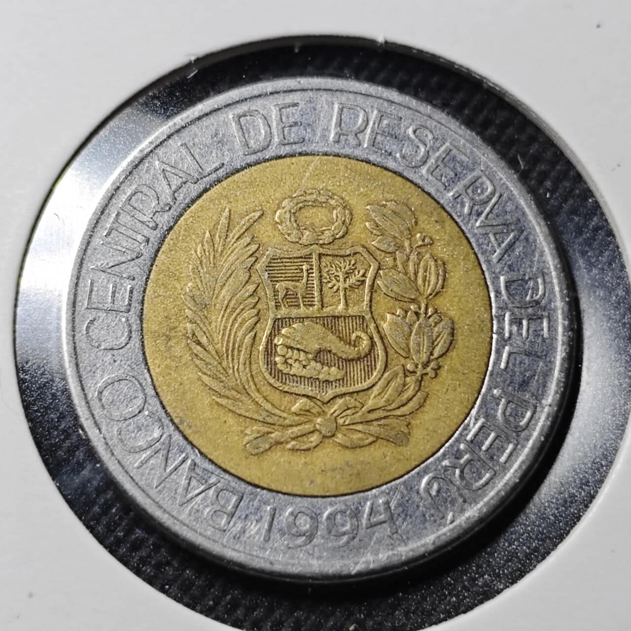 KK钱币收藏小铺  第364场  2月预留时间 周末发货  秘鲁5索尔双色币