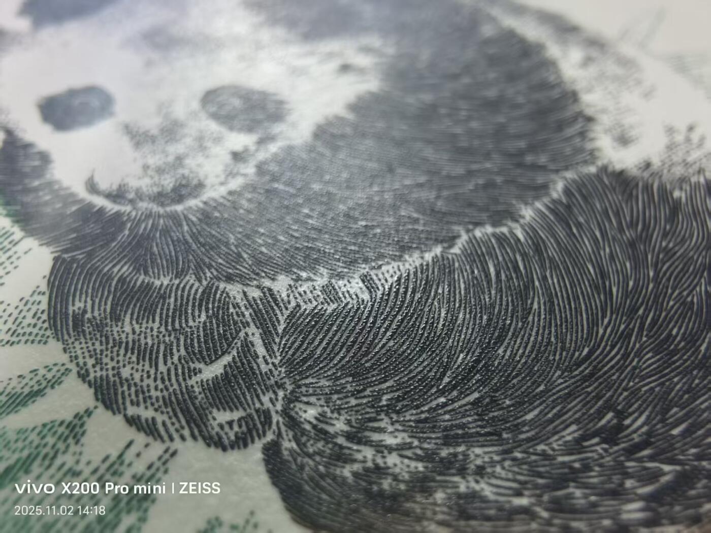 熊猫雕刻版信封一对