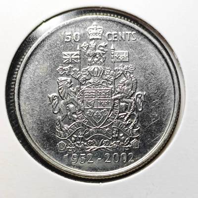 KK钱币收藏小铺  第364场  2月预留时间 周末发货 -  2002加拿大50分纪念币