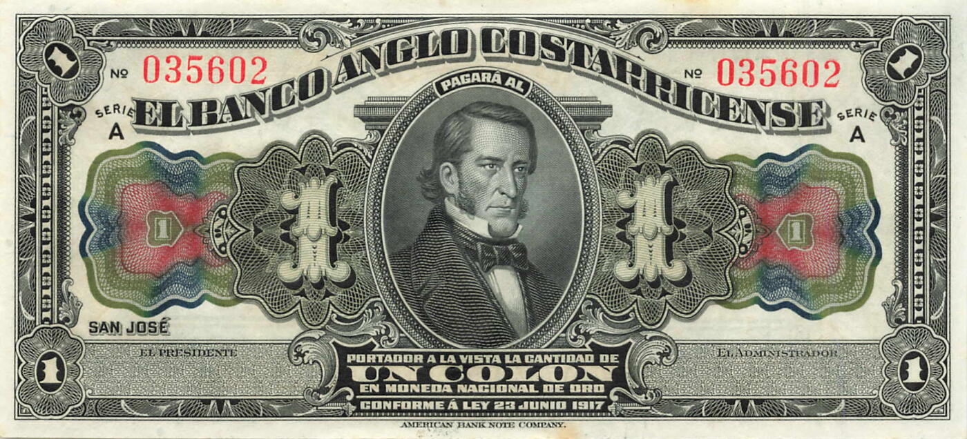 小福收藏拍卖第197期 裸钞场 本期有多张豹子号靓号 百慕大03年50元纪念钞百位号 马来亚和英属婆罗洲开国第一张纸币大冠女王 马来亚 41年1元英王乔六 法属太平洋10000法郎 捷克1000克朗纪念钞千位号  卢森堡 1000法郎  萨尔瓦多样钞 匈牙利 法罗群岛 危地马拉等多国精美纸币 哥斯达黎加 1917年 1科朗 百年老钞 A序列 无47 边缘有黄 unc