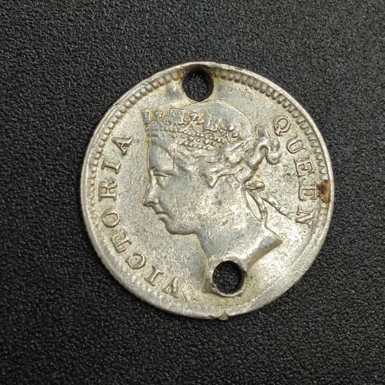 【淘币小摊】实时拍第七百八十七拍   银币套币场   满百包邮可预留二周 每周一统一发货   海峡1899年维多利亚5分银币