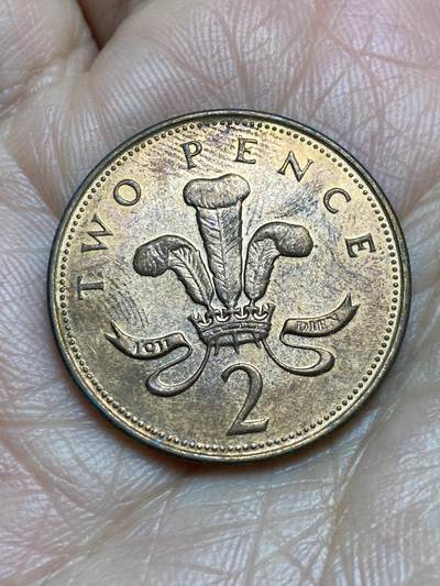 2025年第一百二十二场(总第一百四十八场）外国好品散币(免佣金) - 英国🇬🇧2001年2便士(伊丽莎白二世老年版)