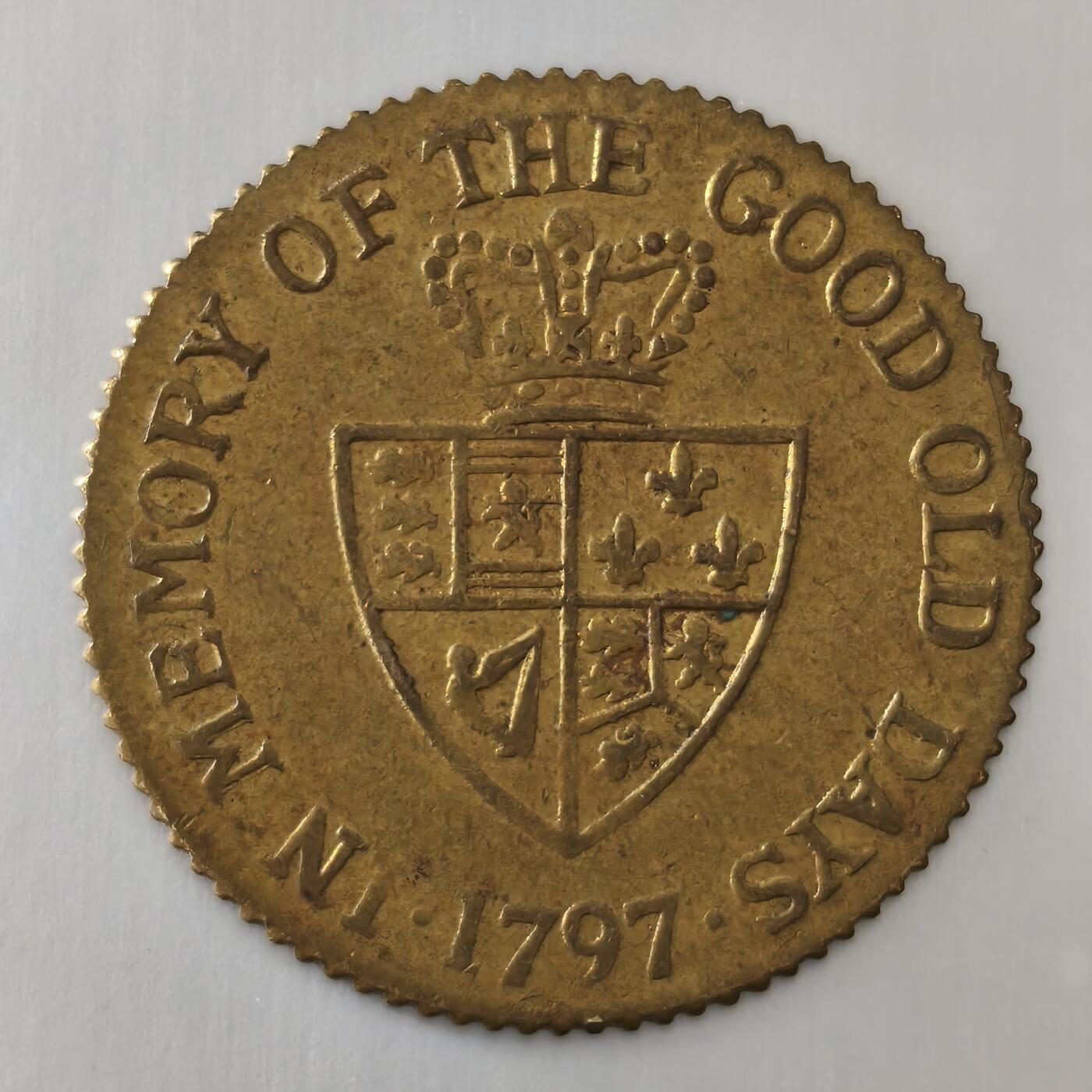 老蟹的宝藏🏴‍☠️ III 英国乔治三世1797年基尼型代币