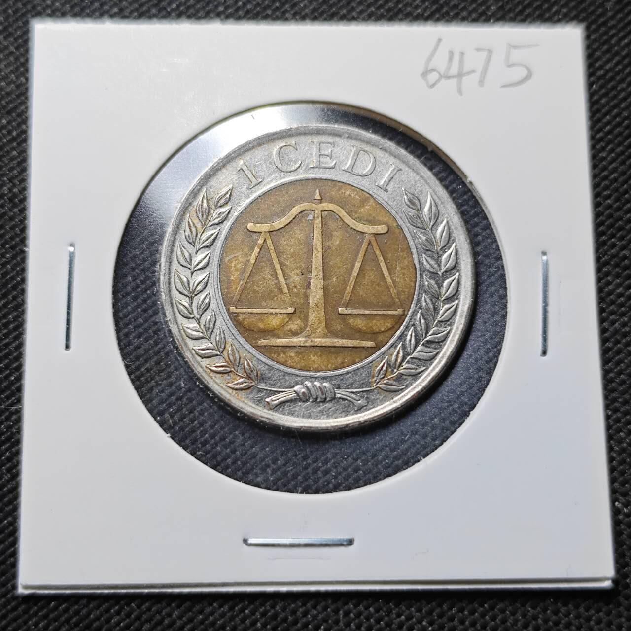 KK钱币收藏小铺  第364场  2月预留时间 周末发货  2007加纳1塞地