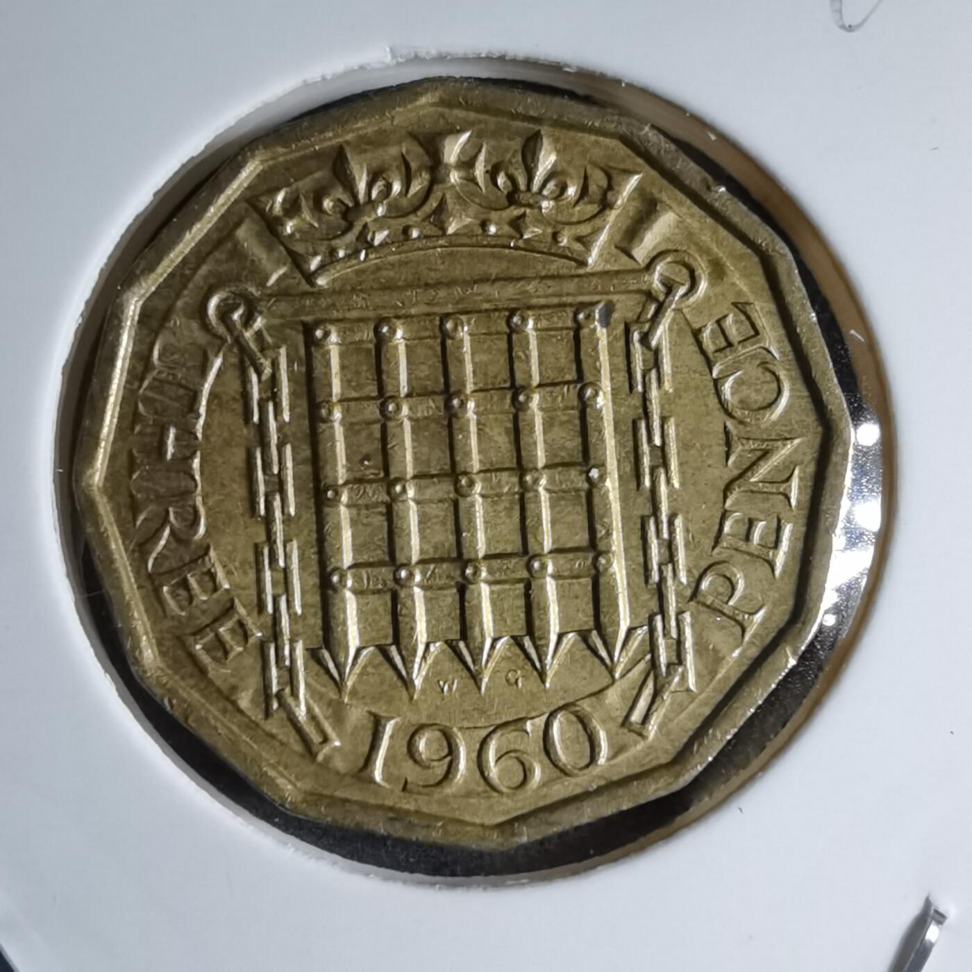 沼泽如烟--第890场 英国1960年3便士