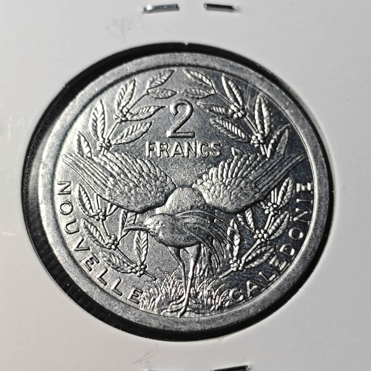 KK钱币收藏小铺  第364场  2月预留时间 周末发货  2000法属新喀里多尼亚2法郎