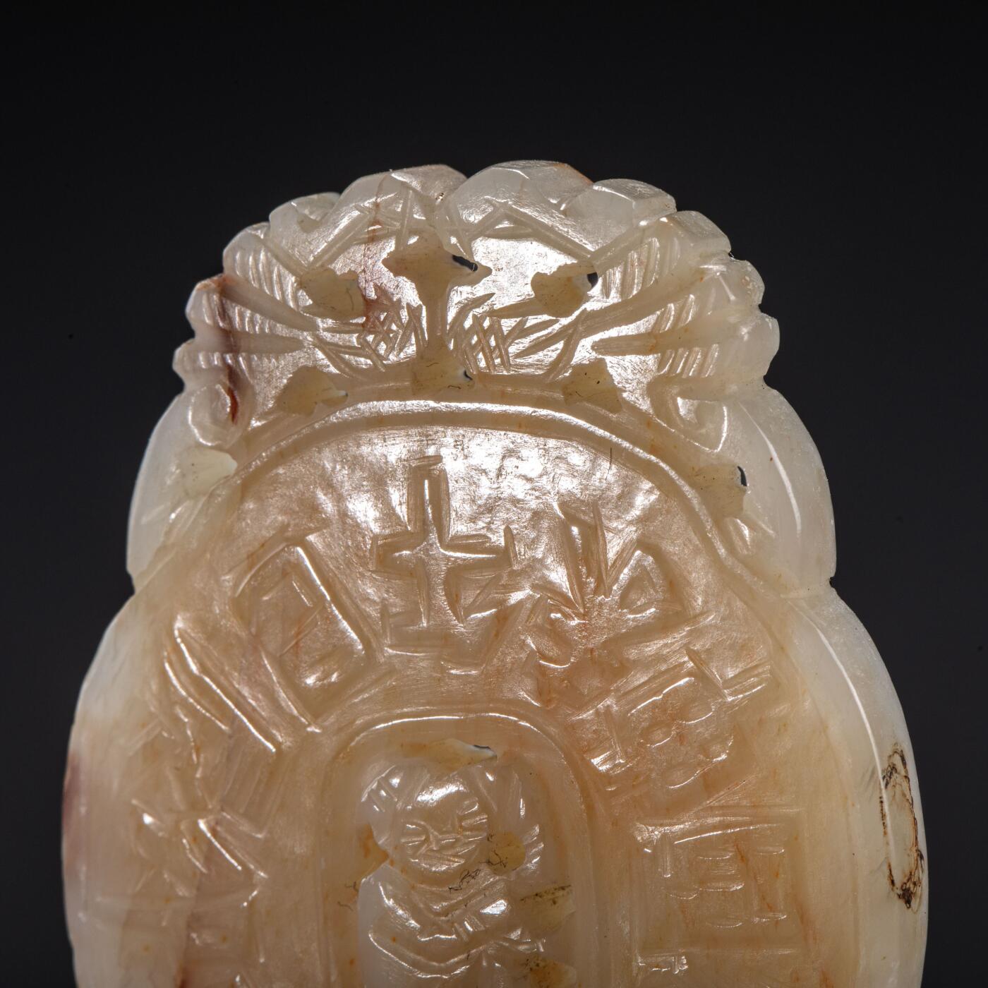 日本大阪雅和auction 2025金秋競賣會第一期 清 干支紋玉蟬 尺寸:L:6.2 W:4cm