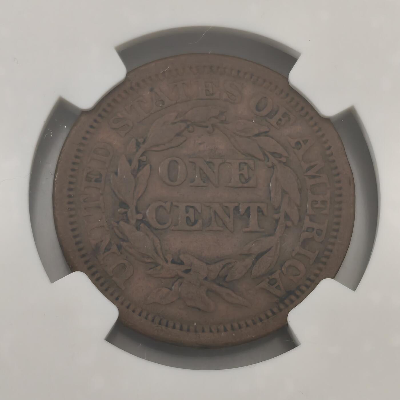 老蟹的宝藏🏴‍☠️ III NGC XF40 美国1美分1855年 upright 55