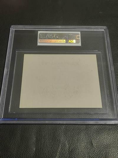 洪涛臻品批发群 精选邮票限时拍卖第1319期  纪50M关汉卿小型张《盖销》 ASG85OP，草纸精品 发行量少，盖销实际存量比新票更少，入壳给到85OP更是少之又少， 带OP原票值得收藏，注意趁行情调整囤货